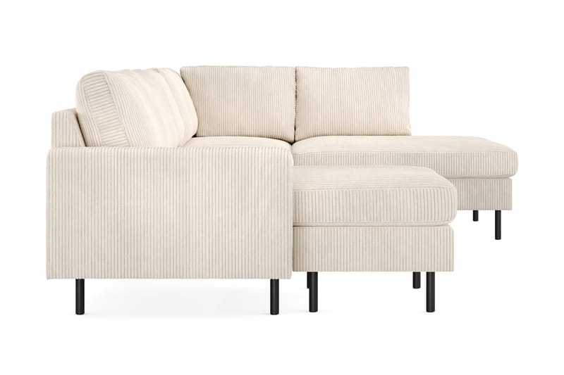 Soffa m. Divan och Schäslong Malley 5-sits Höger - Beige - U-soffa