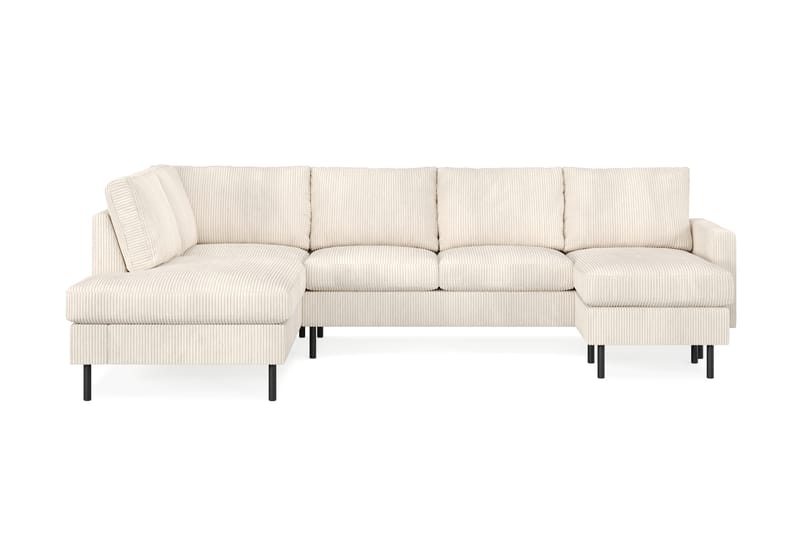 Soffa m. Divan och Schäslong Malley 5-sits Vänster - Beige - U-soffa