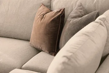 Trend 4-sits Högervänd U-formad Soffa med Divan och Schäslong i Tyg - Beige - Möbler - Soffa - U-soffa