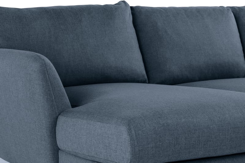 Trend 4-sits Högervänd U-formad Soffa med Divan och Schäslong i Tyg - Blå - Möbler - Soffa - U-soffa