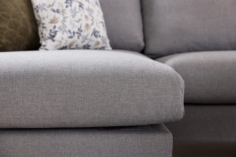 Trend 4-sits Högervänd U-formad Soffa med Divan och Schäslong i Tyg - Grå - Möbler - Soffa - U-soffa