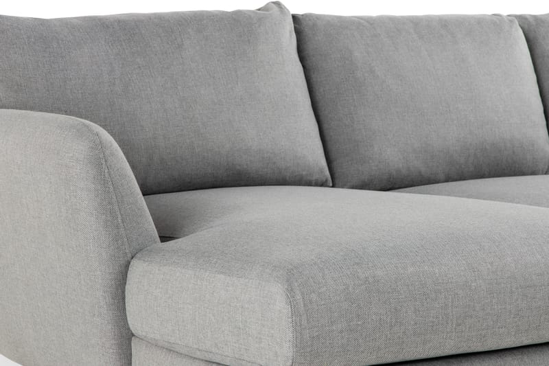 Trend 4-sits Högervänd U-formad Soffa med Divan och Schäslong i Tyg - Grå - Möbler - Soffa - U-soffa
