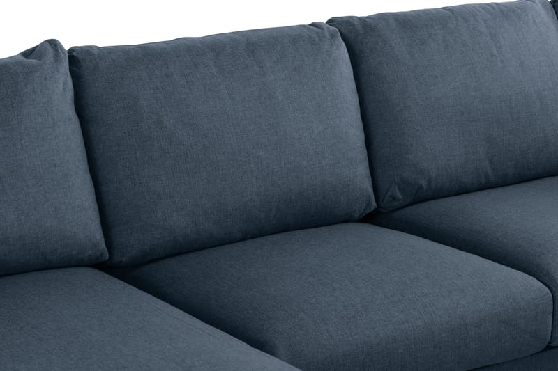 Trend 4-sits Vänstervänd U-formad Soffa med Divan och Schäslong i Tyg - Blå - Möbler - Soffa - U-soffa