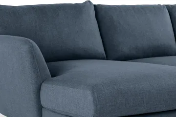 Trend 4-sits Vänstervänd U-formad Soffa med Divan och Schäslong i Tyg - Blå - Möbler - Soffa - U-soffa