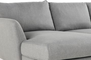 Trend 4-sits Vänstervänd U-formad Soffa med Divan och Schäslong i Tyg - Grå - Möbler - Soffa - U-soffa