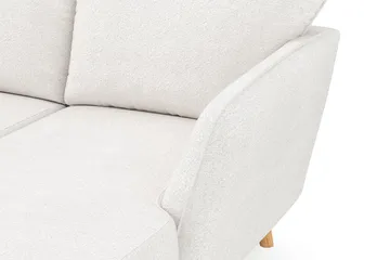 Trend Lyx 4-sits Högervänd U-formad Soffa med Divan och Schäslong i Bouclé - Vit - Möbler - Soffa - U-soffa