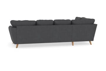 Trend Lyx 4-sits Högervänd U-formad Soffa med Divan och Schäslong i Manchester - Mörkgrå - Möbler - Soffa - U-soffa