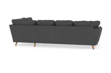 Trend Lyx 4-sits Högervänd U-formad Soffa med Divan och Schäslong i Manchester - Mörkgrå - Möbler - Soffa - U-soffa