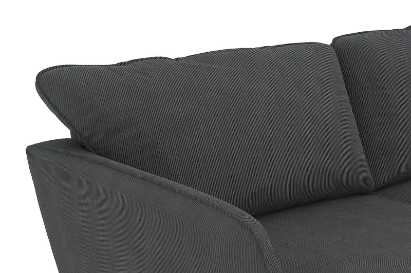 Trend Lyx 4-sits Högervänd U-formad Soffa med Divan och Schäslong i Manchester - Mörkgrå - Möbler - Soffa - U-soffa