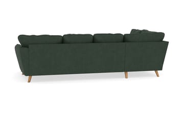 Trend Lyx 4-sits Högervänd U-formad Soffa med Divan och Schäslong i Manchester - Mörkgrön - Möbler - Soffa - U-soffa
