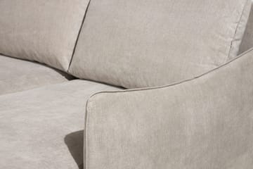 Trend Lyx 4-sits Högervänd U-formad Soffa med Divan och Schäslong i Tyg - Beige - Möbler - Soffa - U-soffa