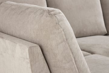 Trend Lyx 4-sits Högervänd U-formad Soffa med Divan och Schäslong i Tyg - Beige - Möbler - Soffa - U-soffa