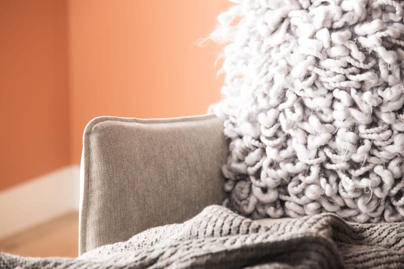 Trend Lyx 4-sits Högervänd U-formad Soffa med Divan och Schäslong i Tyg - Beige - Möbler - Soffa - U-soffa