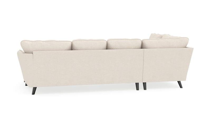 Trend Lyx 4-sits Högervänd U-formad Soffa med Divan och Schäslong i Tyg - Beige - Möbler - Soffa - U-soffa