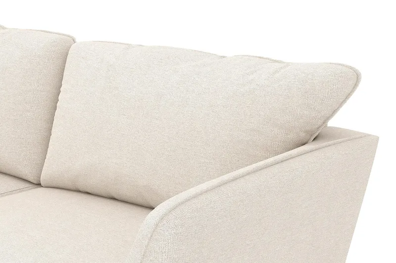 Trend Lyx 4-sits Högervänd U-formad Soffa med Divan och Schäslong i Tyg - Beige - Möbler - Soffa - U-soffa