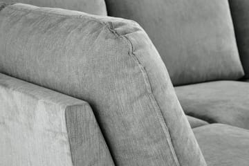 Trend Lyx 4-sits Högervänd U-formad Soffa med Divan och Schäslong i Tyg - Grå - Möbler - Soffa - U-soffa