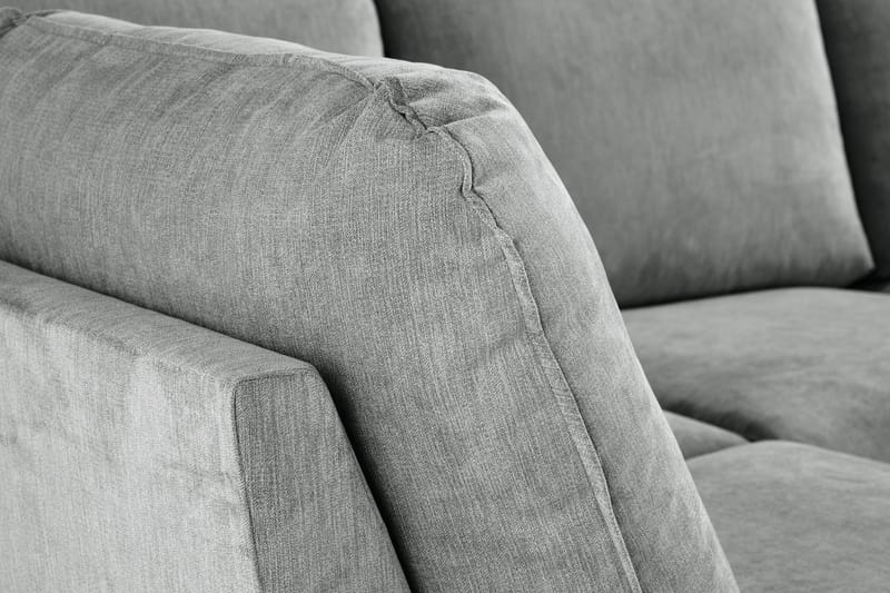 Trend Lyx 4-sits Högervänd U-formad Soffa med Divan och Schäslong i Tyg - Grå - Möbler - Soffa - U-soffa