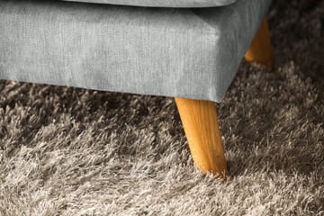 Trend Lyx 4-sits Högervänd U-formad Soffa med Divan och Schäslong i Tyg - Grå - Möbler - Soffa - U-soffa