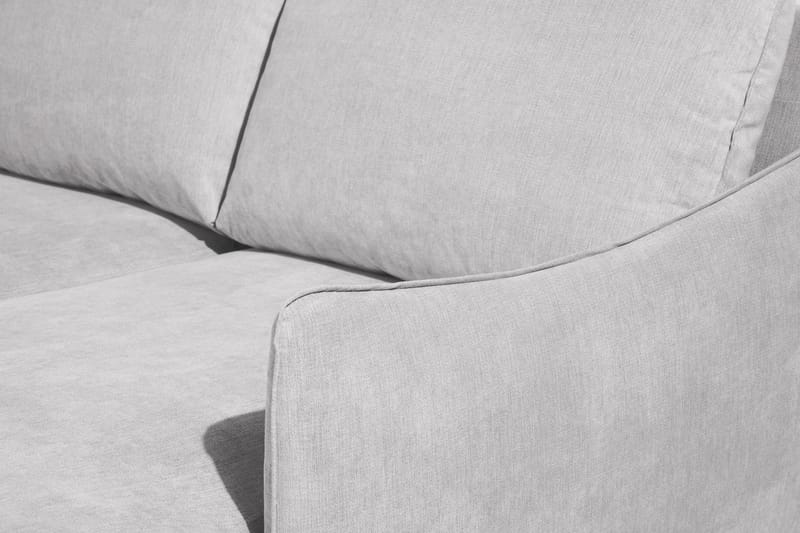 Trend Lyx 4-sits Högervänd U-formad Soffa med Divan och Schäslong i Tyg - Ljusgrå - Möbler - Soffa - U-soffa