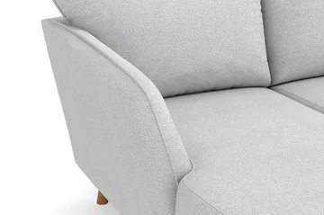 Trend Lyx 4-sits Högervänd U-formad Soffa med Divan och Schäslong i Tyg - Ljusgrå - Möbler - Soffa - U-soffa