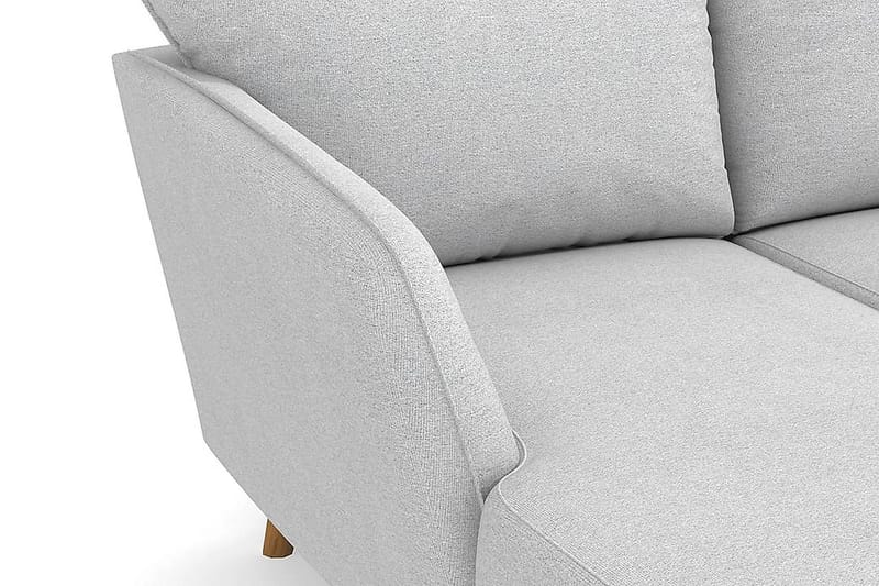 Trend Lyx 4-sits Högervänd U-formad Soffa med Divan och Schäslong i Tyg - Ljusgrå - Möbler - Soffa - U-soffa