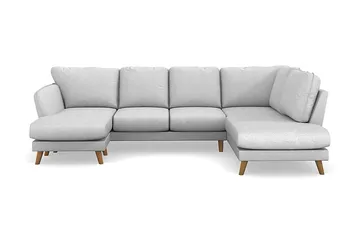 Trend Lyx 4-sits Högervänd U-formad Soffa med Divan och Schäslong i Tyg