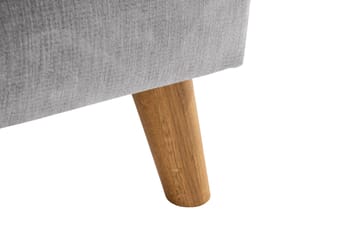 Trend Lyx 4-sits Högervänd U-formad Soffa med Divan och Schäslong i Tyg - Ljusgrå - Möbler - Soffa - U-soffa