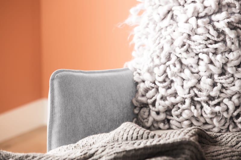 Trend Lyx 4-sits Högervänd U-formad Soffa med Divan och Schäslong i Tyg - Ljusgrå - Möbler - Soffa - U-soffa