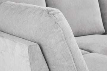 Trend Lyx 4-sits Högervänd U-formad Soffa med Divan och Schäslong i Tyg - Ljusgrå - Möbler - Soffa - U-soffa