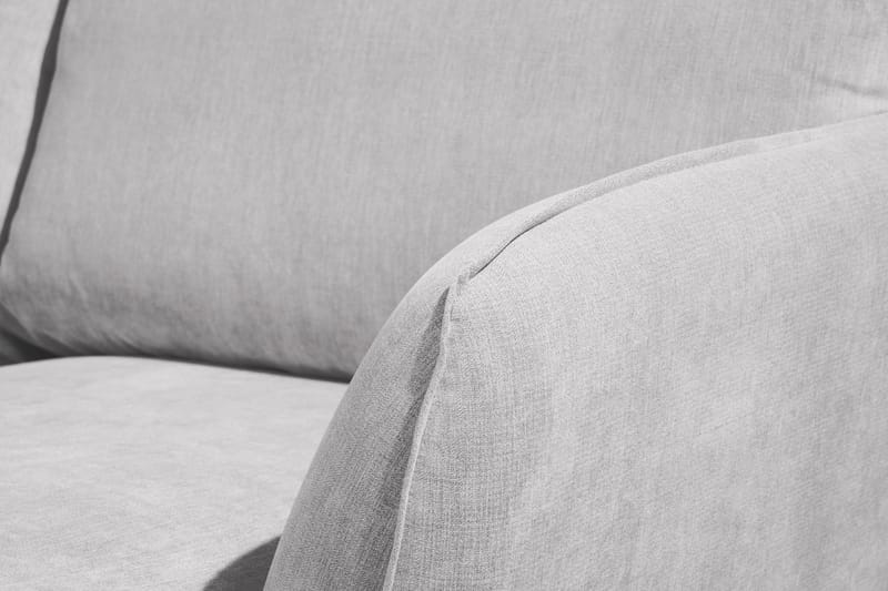 Trend Lyx 4-sits Högervänd U-formad Soffa med Divan och Schäslong i Tyg - Ljusgrå - Möbler - Soffa - U-soffa