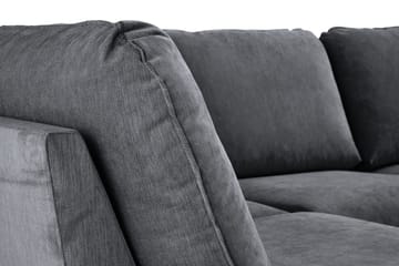 Trend Lyx 4-sits Högervänd U-formad Soffa med Divan och Schäslong i Tyg - Mörkgrå - Möbler - Soffa - U-soffa