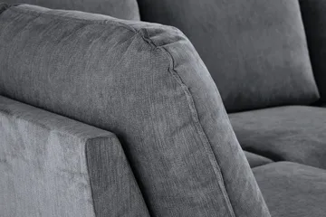 Trend Lyx 4-sits Högervänd U-formad Soffa med Divan och Schäslong i Tyg - Mörkgrå - Möbler - Soffa - U-soffa