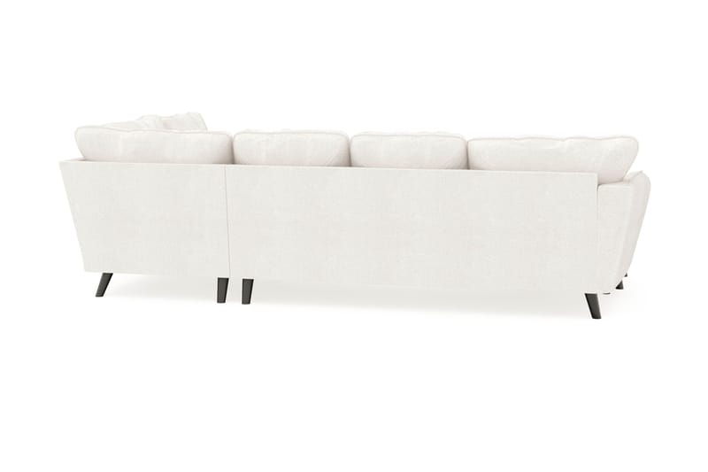 Trend Lyx 4-sits Vänstervänd U-formad Soffa med Divan och Schäslong i Bouclé - Vit - Möbler - Soffa - U-soffa