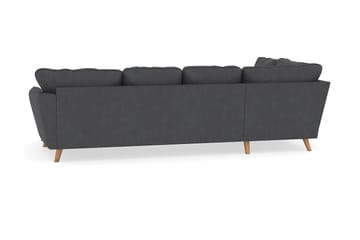 Trend Lyx 4-sits Vänstervänd U-formad Soffa med Divan och Schäslong i Manchester - Mörkgrå - Möbler - Soffa - U-soffa