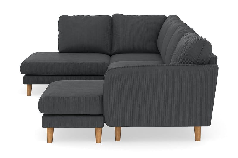 Trend Lyx 4-sits Vänstervänd U-formad Soffa med Divan och Schäslong i Manchester - Mörkgrå - Möbler - Soffa - U-soffa