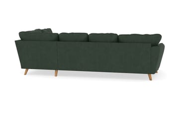 Trend Lyx 4-sits Vänstervänd U-formad Soffa med Divan och Schäslong i Manchester - Mörkgrön - Möbler - Soffa - U-soffa