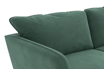 Trend Lyx 4-sits Vänstervänd U-formad Soffa med Divan och Schäslong i Sammet - Mörkgrön - Möbler - Soffa - U-soffa