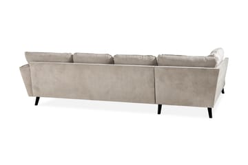Trend Lyx 4-sits Vänstervänd U-formad Soffa med Divan och Schäslong i Tyg - Beige - Möbler - Soffa - U-soffa