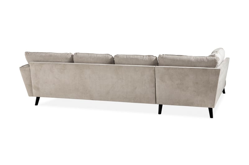 Trend Lyx 4-sits Vänstervänd U-formad Soffa med Divan och Schäslong i Tyg - Beige - Möbler - Soffa - U-soffa