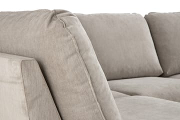 Trend Lyx 4-sits Vänstervänd U-formad Soffa med Divan och Schäslong i Tyg - Beige - Möbler - Soffa - U-soffa