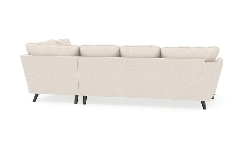 Trend Lyx 4-sits Vänstervänd U-formad Soffa med Divan och Schäslong i Tyg - Beige - Möbler - Soffa - U-soffa
