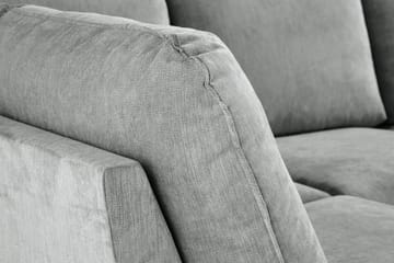 Trend Lyx 4-sits Vänstervänd U-formad Soffa med Divan och Schäslong i Tyg - Grå - Möbler - Soffa - U-soffa