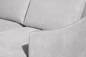 Trend Lyx 4-sits Vänstervänd U-formad Soffa med Divan och Schäslong i Tyg - Ljusgrå - Möbler - Soffa - U-soffa