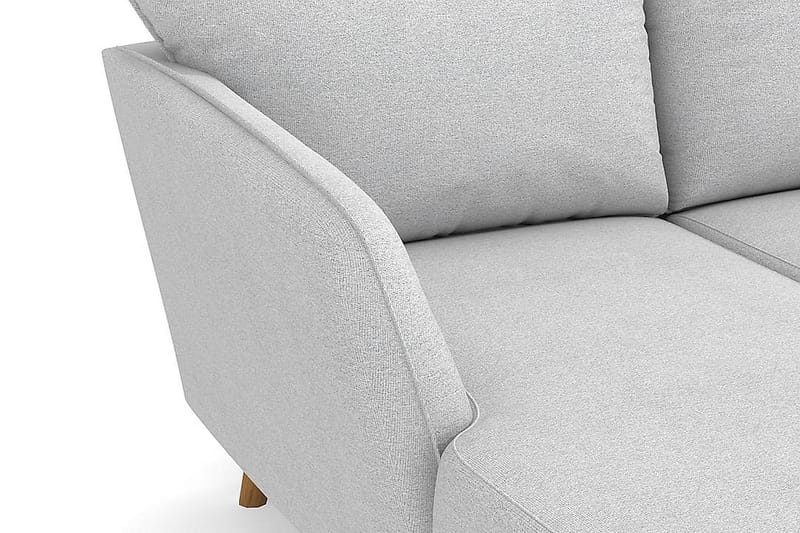 Trend Lyx 4-sits Vänstervänd U-formad Soffa med Divan och Schäslong i Tyg - Ljusgrå - Möbler - Soffa - U-soffa