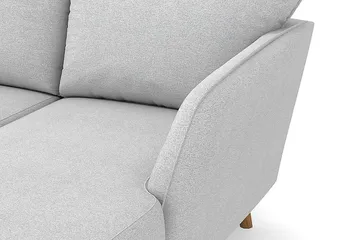 Trend Lyx 4-sits Vänstervänd U-formad Soffa med Divan och Schäslong i Tyg - Ljusgrå - Möbler - Soffa - U-soffa