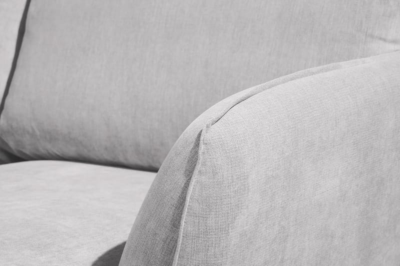 Trend Lyx 4-sits Vänstervänd U-formad Soffa med Divan och Schäslong i Tyg - Ljusgrå - Möbler - Soffa - U-soffa