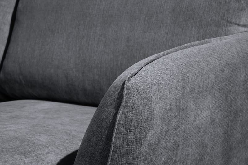 Trend Lyx 4-sits Vänstervänd U-formad Soffa med Divan och Schäslong i Tyg - Mörkgrå - Möbler - Soffa - U-soffa