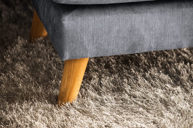 Trend Lyx 4-sits Vänstervänd U-formad Soffa med Divan och Schäslong i Tyg - Mörkgrå - Möbler - Soffa - U-soffa