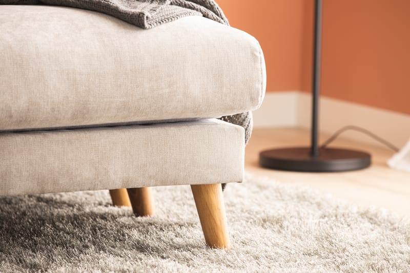 Trend Lyx U-soffa med Divan Höger - Beige/Ek - Möbler - Soffa - U-soffa