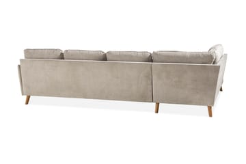 Trend Lyx U-soffa med Divan Höger - Beige/Ek - Möbler - Soffa - U-soffa